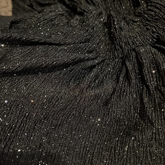 New with tag Active USA sheer sparkle black long sleeve top size M - Picture 5 of 5